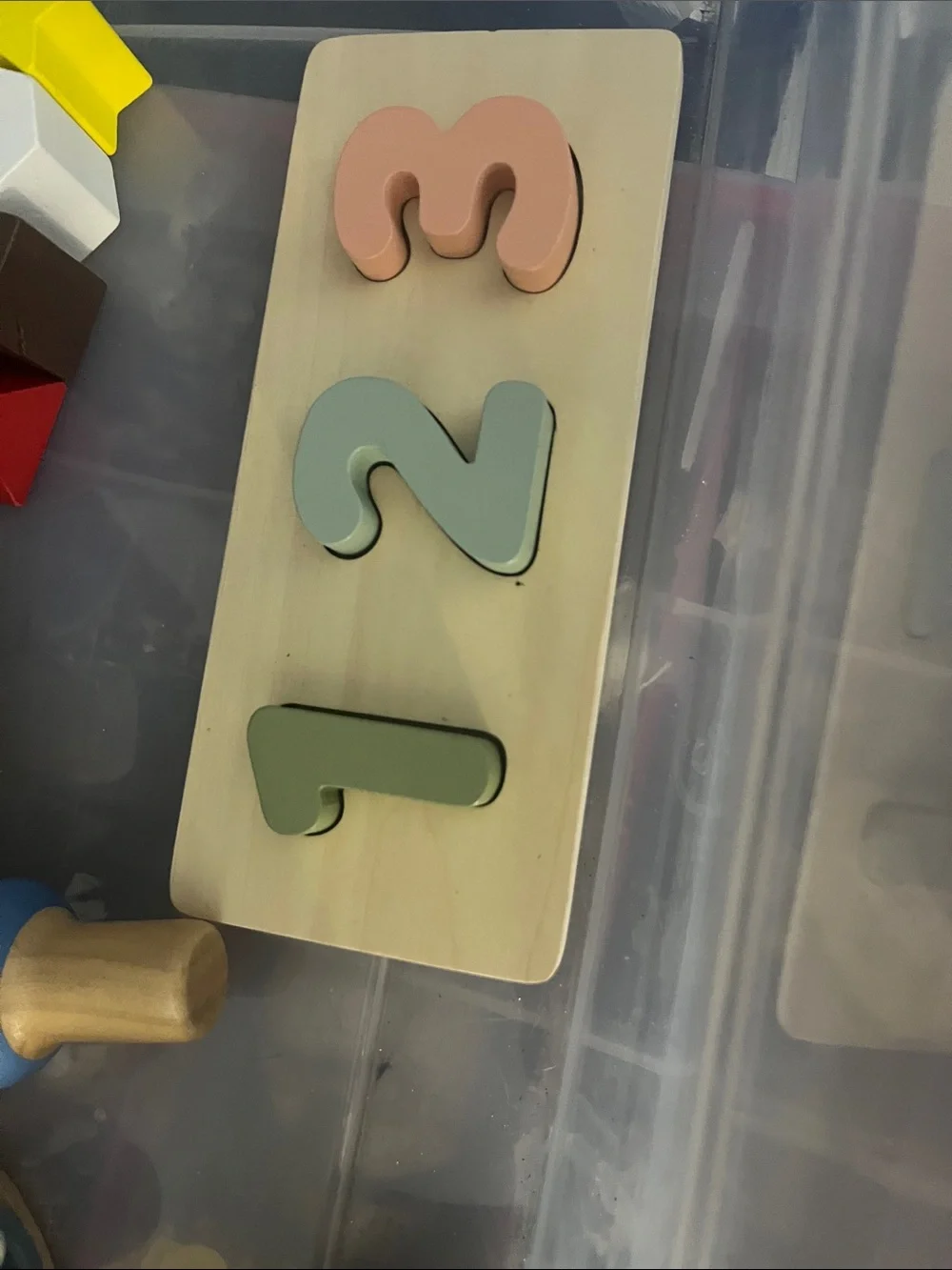 Wooden Educational Toy Set - Pastel Multicolor Learning Blocks, shapes, 561
